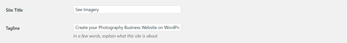 One thing to do is set your WordPress Site Title and Tagline