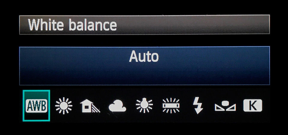 White Balance Camera Setting