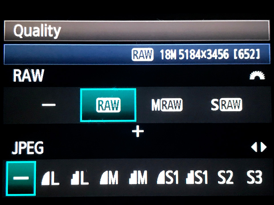 Quality RAW Camera Setting